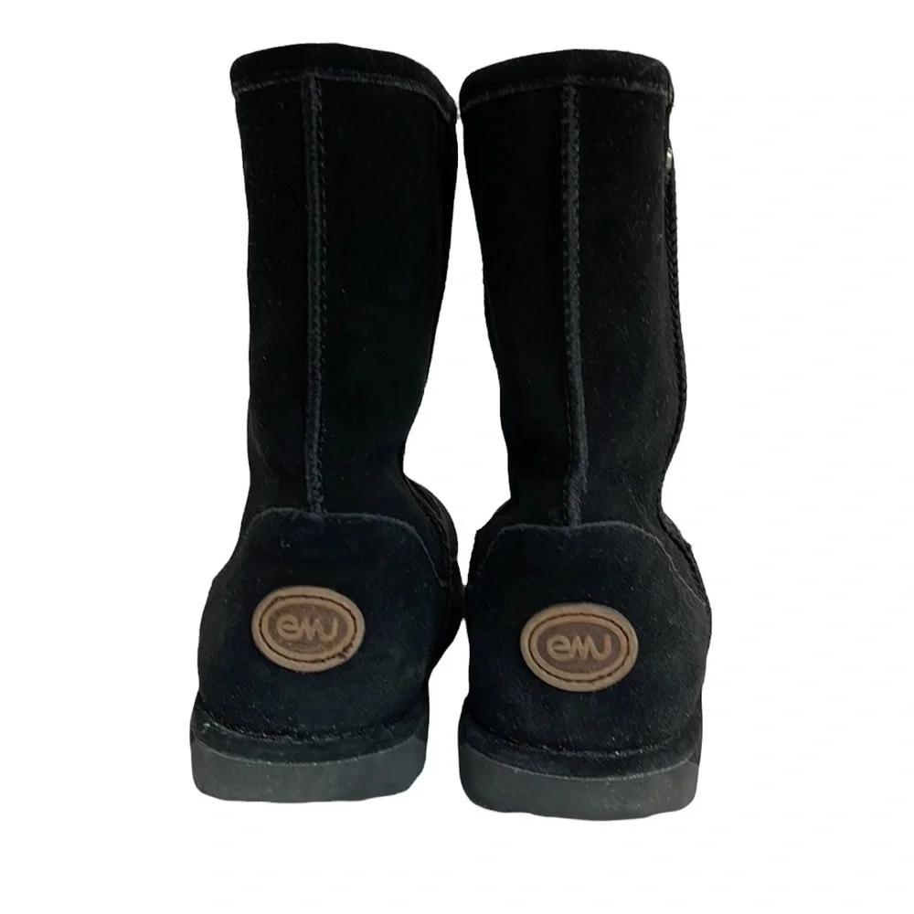 Emu Black Suede Paterson Lo Ankle Boots